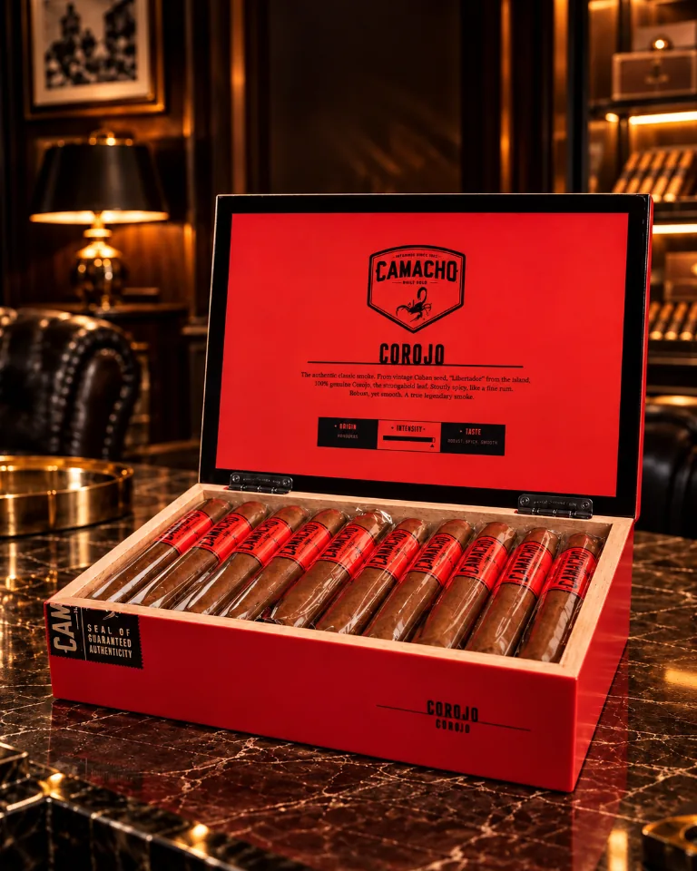 A box of camacho corojos